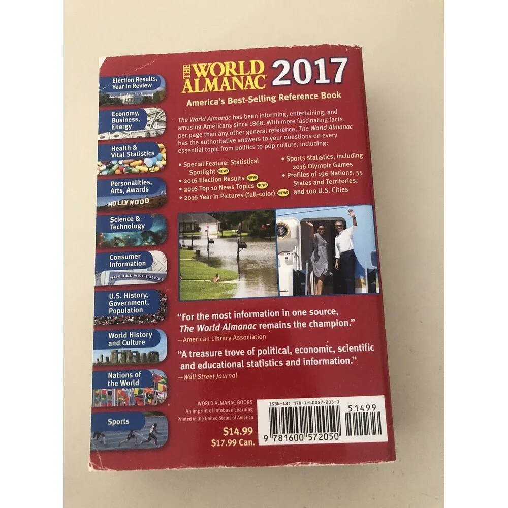 2017 The Wolrd Almanac and Book‎ of Facts Paperback World History
